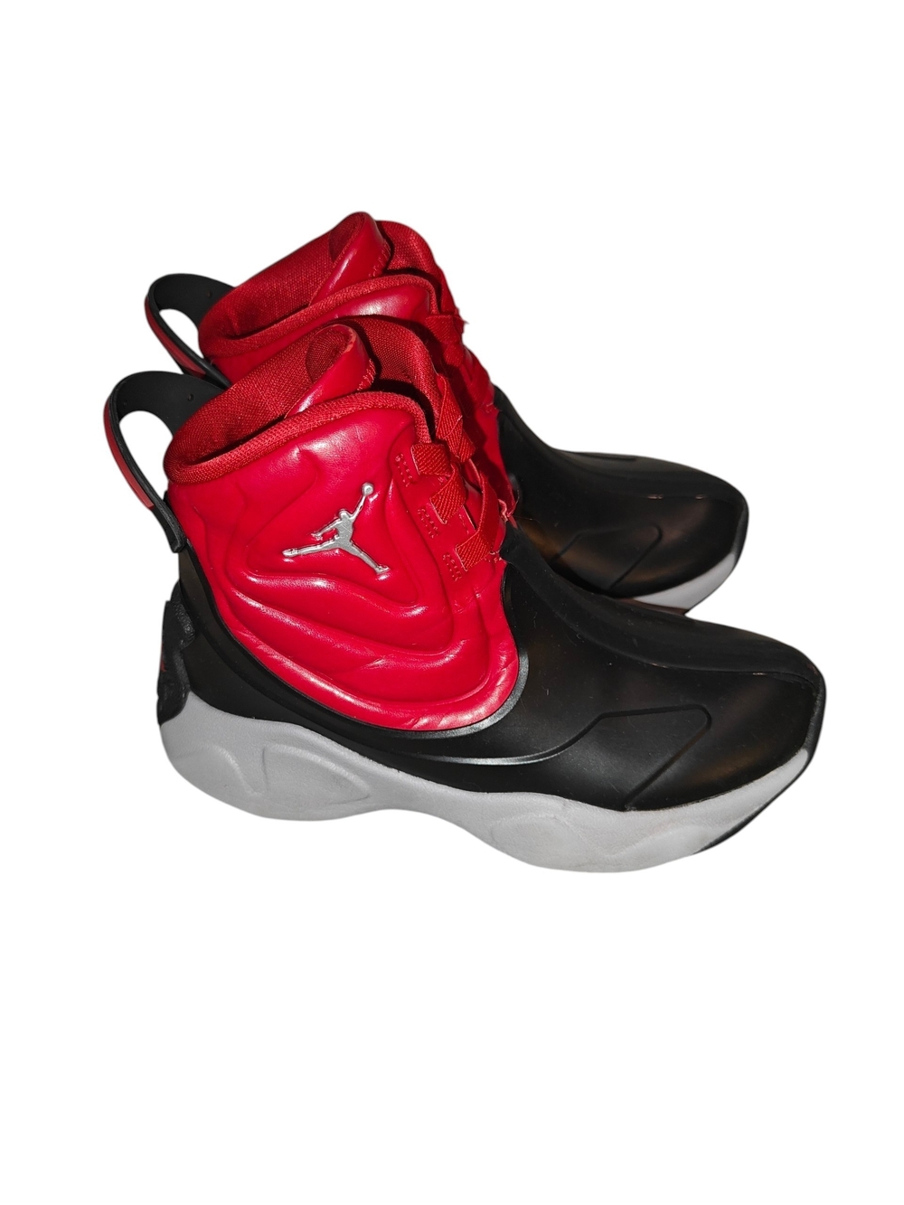Jordan Drip 23 Rain Snow Boots Black Gym Red Cement Size 12c